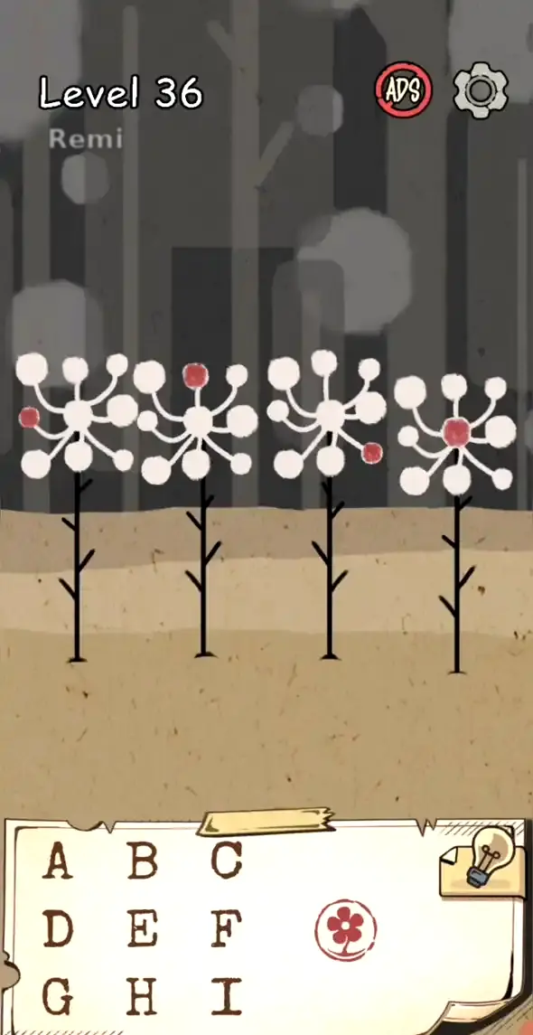 جواب مرحله ۳۶ بازی Flower Forest