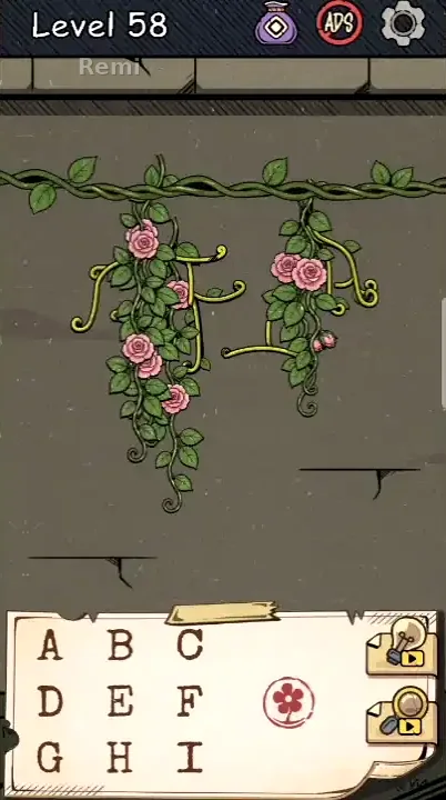 جواب مرحله ۵۸ بازی Flower Forest