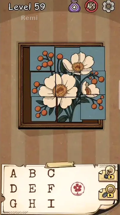 جواب مرحله ۵۹ بازی Flower Forest